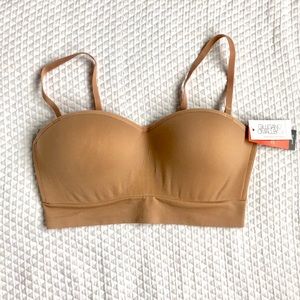 Bandeau Hookless Push-up Bra with Removable Straps